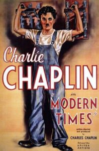 Película de Charles Chaplin "Tiempos Modernos"